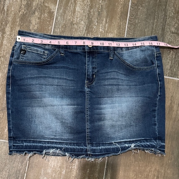 KanCan Dark Blue Denim Mini Skirt - Picture 7 of 8